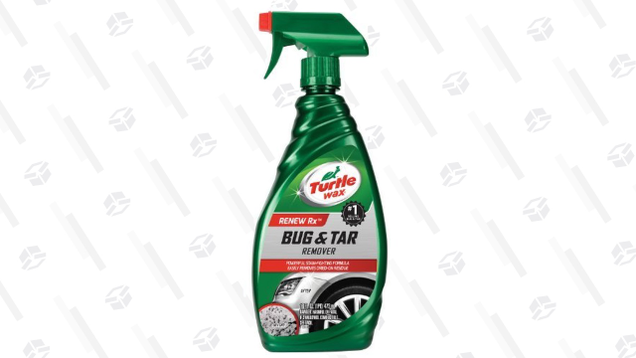 Turtle Wax Bug & Tar Remover removes tar and bugs, yes, but also bird poop, which can eat through your car’s clear coat if left untreated, which can eventually lead to rust.